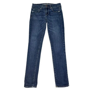 American Eagle Outfitters Women’s Size 0 Skinny Stretch Dark Wash Jeans‎